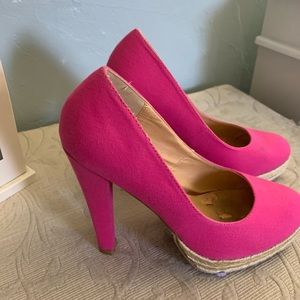 Beautiful hot pink platform
